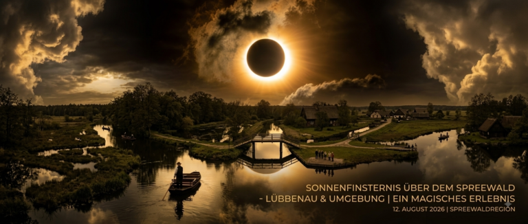 Mehr über den Artikel erfahren Partielle Sonnenfinsternis am Mittwochabend über dem Spreewald: Alle Infos für Lübbenau